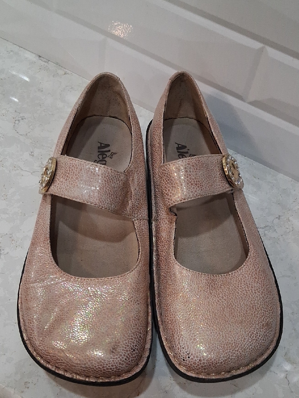 Alegria Paloma Leather Mary Janes